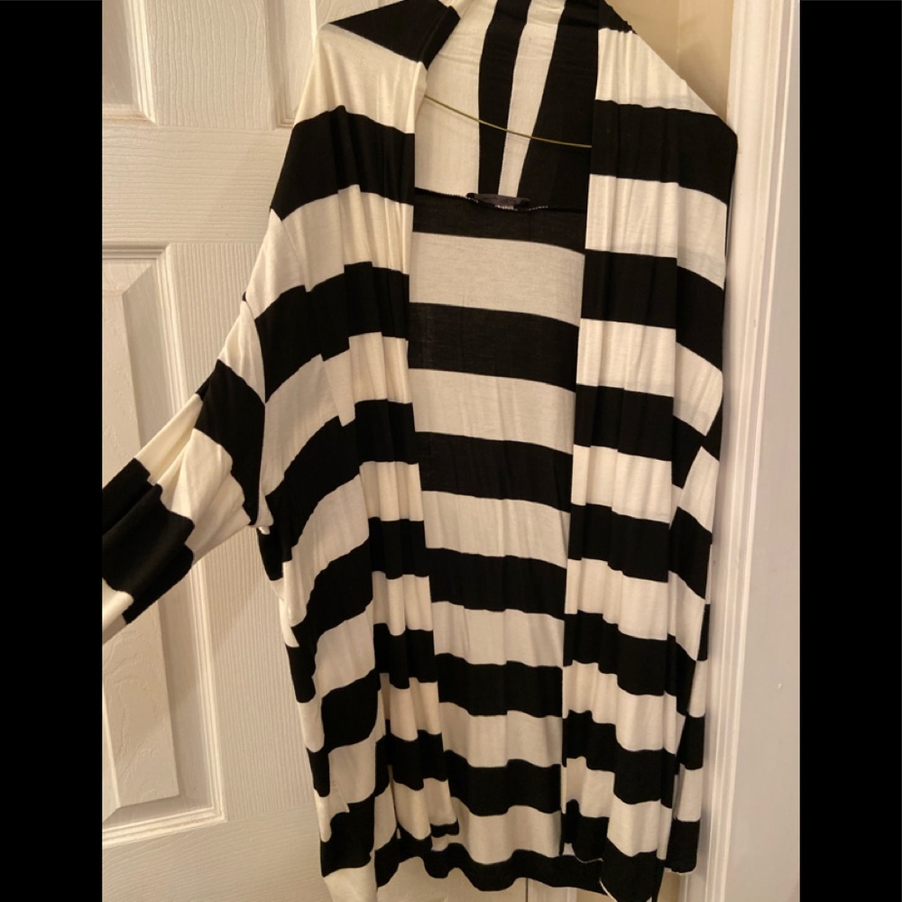 Black and white cardigan